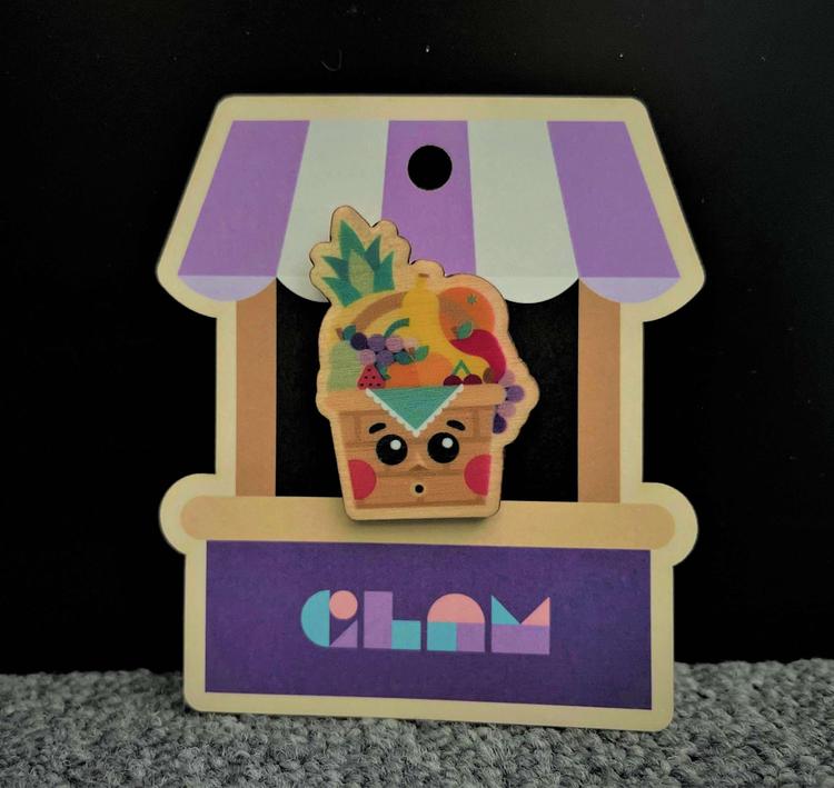 Pin de Madeira - Fruta